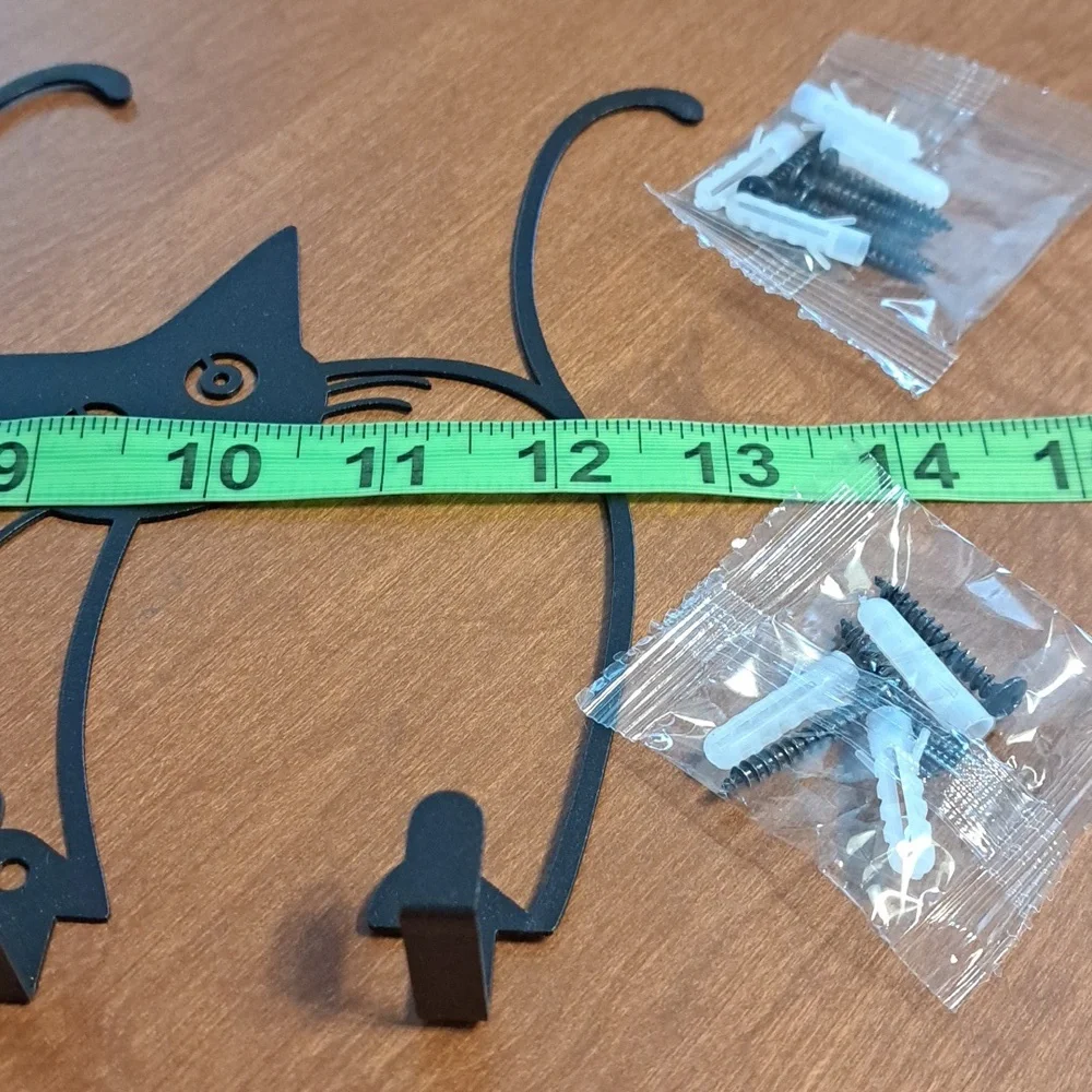 Black Cat Wall Hooks